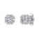 FINEROCK Royal 1/2 Carat Diamond Stud Earrings in 14K White Gold - IGI Certified