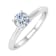 FINEROCK 0.38 Carat Prong Set Solitaire Diamond Engagement Ring Band in
14K Gold