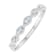 FINEROCK 0.04 Carat Anniversary Wedding Band Ring in 10K White Gold