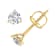 FINEROCK 1/2 Carat Round Diamond Stud Earrings in 14K Yellow Gold (with
Screw Back)