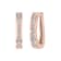 FINEROCK 1/4 Carat Diamond Hoop Earrings in 10K Rose Gold