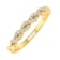 FINEROCK 1/10 Carat Twisted Diamond Wedding Band Ring in 10K Solid Gold