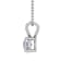 FINEROCK 1/3 Carat 4-Prong Set Solitaire Diamond Pendant in 10K Rose
Gold (Silver Chain Included)
