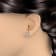 FINEROCK 0.40ctw Diamond Cluster Stud Earrings in 10k White Gold