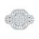 FINEROCK 1 Carat Cushion Cut Diamond Engagement Ring in 10K Solid Gold
