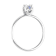 FINEROCK 1/4 Carat 4-Prong Set Diamond Solitaire Engagement Ring Band in
10K White Gold