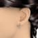 FINEROCK 1/3 Carat Diamond Dangling Drop Earrings in 10K White Gold
