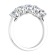 FINEROCK 1 1/2 Carat 5-Stone Diamond Wedding Band Ring in 14K Gold