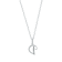 1/20ct TDW Diamond Alphabet Pendant "D" Necklace in Silver