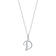 1/20ct TDW Diamond Alphabet Pendant "D" Necklace in Silver