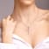 1/4ct TDW Diamond Religious Cross Pendant Necklace in 10k Rose Gold