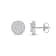 1/2ct TDW Diamond Cluster Halo Stud Earrings in 10k White Gold
