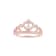 1/4ct TDW Diamond Crown Ring for Her in 10k Rose Gold