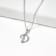 1/20ct TDW Diamond Alphabet Pendant "D" Necklace in Silver