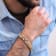 14k Yellow Gold Over Sterling Silver 1ct TDW Diamond Cuban Link Bracelet
for Men