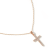 1/4ct TDW Diamond Religious Cross Pendant Necklace in 10k Rose Gold
