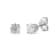 1ct TDW Diamond Stud Earrings in 14k White Gold