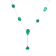 5.48 Cts Colombian Emerald , Crafted in 18K Yellow Gold. Niagara
collection necklace