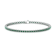 Lady's Emerald Tennis Bracelet, 2.82 cts round shape emeralds stones,
crafted in 18K Gold.