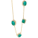 4.16Cts Colombian Emerald, Crafted in 18K Yellow Gold, with 0.44Ct
Diamond necklace
