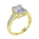 Gemistry Ring In 925 Sterling Silver With Lavender And White CZ