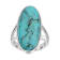 Gemistry Bold Oval Cabochon Gemstone High Polish Ring in Sterling Silver