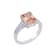 GEMistry Ring In Sterling Silver With Champagne And White CZ