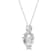 GEMistry White Topaz Stone 925 Sterling Silver 18 Inch Cable Chain
Pendant Necklace