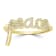 GEMistry women 14K Yellow Gold 0.16 Ctw Round Diamond Peace Ring