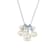 GEMISTRY White Cultured Freshwater Multi Pearl Dangle Necklace in
Sterling Silver