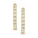 14K Gold Diamond Hoop Earrings .50ctw