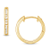 10K Gold Round Diamond Huggie Earrings .10ctw