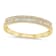 14K Gold Round and Baguette Diamond Band .25ctw