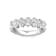 Platinum Oval Lab Grown Diamond Band