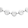 14K White Gold Opera Length Bezel Lab Grown Diamond 34 Inch Strand Necklace