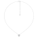 14k White Gold Diamond Halo Necklace