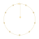14K Yellow Gold 9 Stone Lab Grown Diamond by the Yard 16 Inch Station
Necklace With 2 Inch Extender