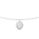 14K White Gold 7 Stone Lab Grown Diamond by the Yard 16 Inch Drop Necklace