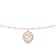 14K Rose Gold 5 Stone Lab Grown Diamond by the Yard 16 Inch Drop Necklace