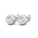 14K Gold Lab Grown Diamond Bezel Stud Earrings 2.0ctw
