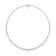 18K White Gold Riviera Lab Grown Diamond 16 Inch Graduated Necklace