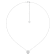 14k White Gold Diamond Halo Necklace