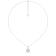 14K White Gold Lab Grown Diamond Cluster Pendant