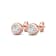 14K Gold Lab Grown Diamond Bezel Stud Earrings 1.0ctw
