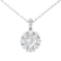 14K White Gold Lab Grown Diamond Cluster Pendant
