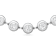 14K White Gold Opera Length Bezel Lab Grown Diamond 34 Inch Strand Necklace