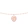 14K Rose Gold 5 Stone Lab Grown Diamond by the Yard 16 Inch Drop Necklace