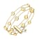 14K Yellow Gold 3 Row Lab Grown Diamond by the Yard Bracelet
