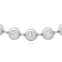 14K White Gold Lab Grown Diamond by the Yard 15 Inch Necklace