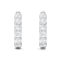 Platinum Lab Grown Diamond Classic Hoop Earrings 3.15ctw